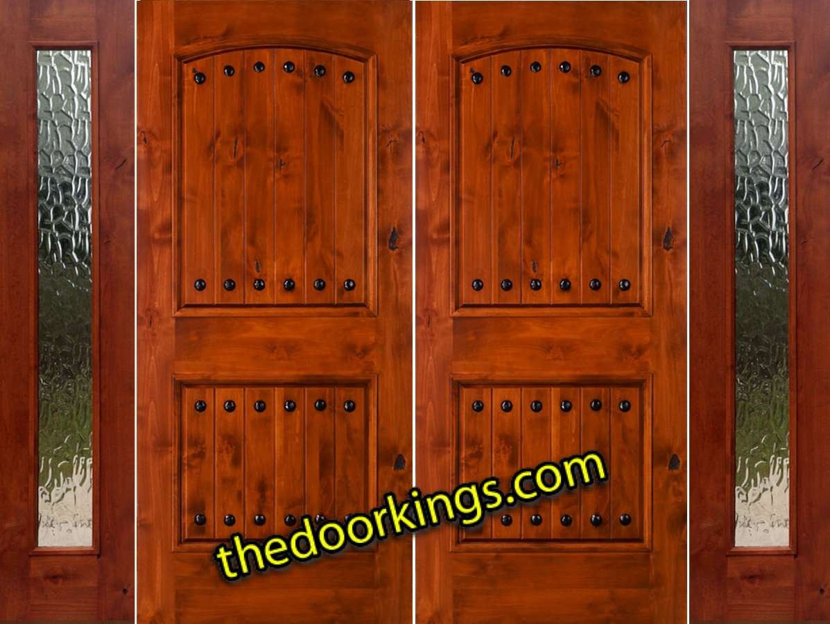 sw62 knotty alder with two flemish sidelites